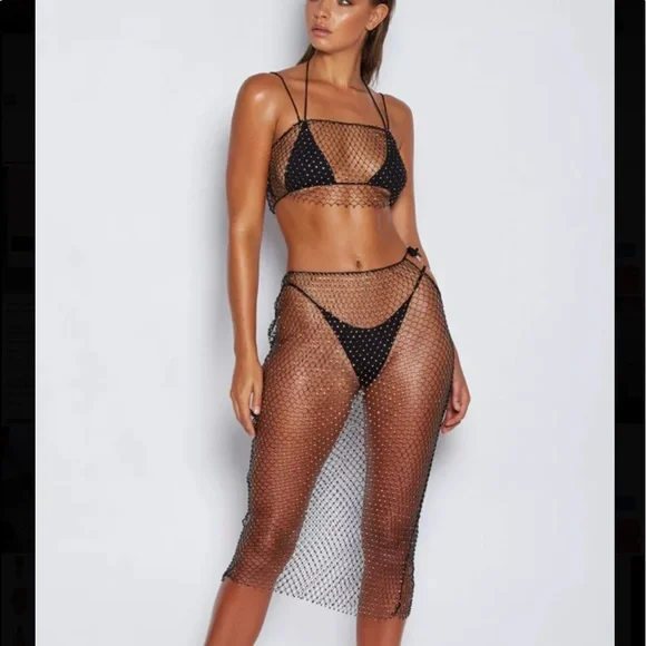 Meshki Diamante Maxi Skirt - Picture 2 of 4